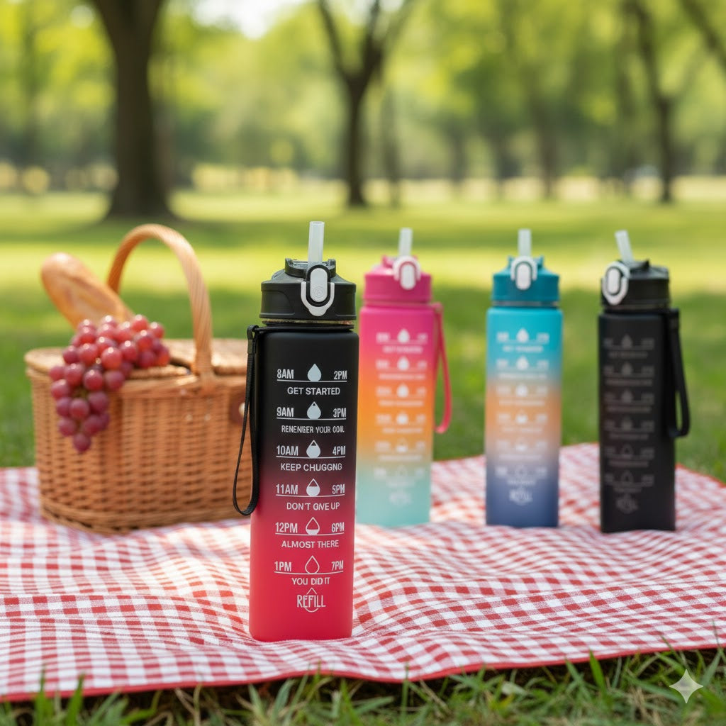 SportyHydro™ TimeFlow Water Bottle